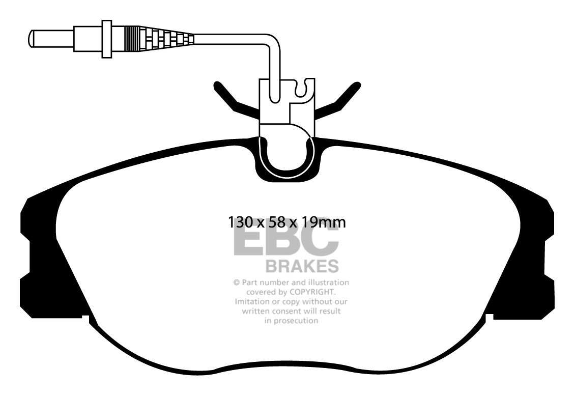 EBC Brakes LANCIA Zeta 2.0 TD 2000-2002 Remblokken voorzijde