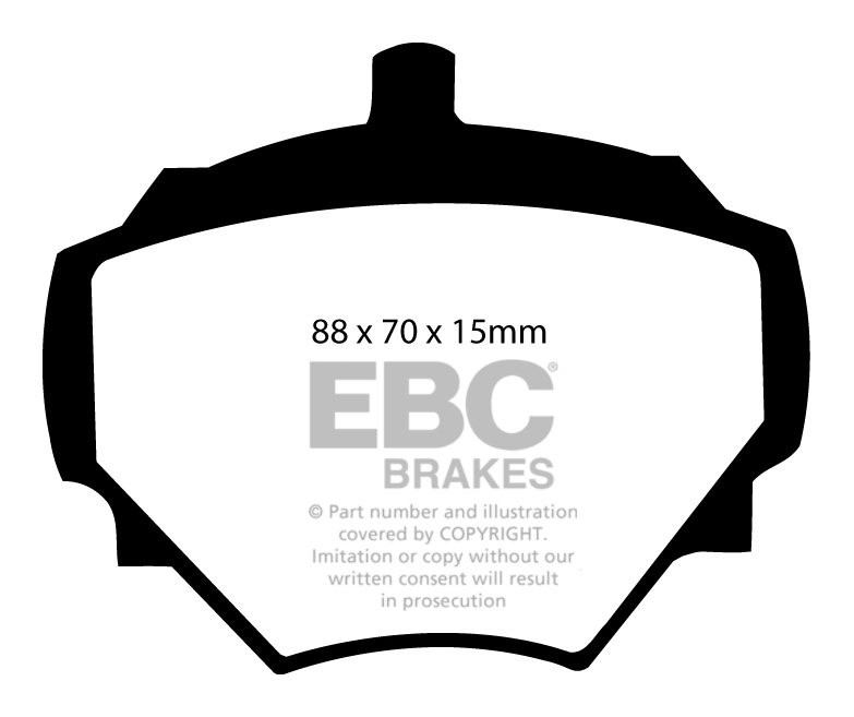 EBC Brakes VAUXHALL (OPEL) Victor 2.3 72-74 Remblokken voorzijde