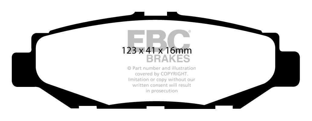 EBC Brakes LEXUS GS300 3.0 93-97 Remblokken achterzijde redstuff