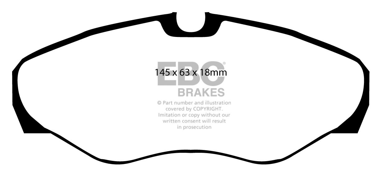 EBC Brakes VAUXHALL BEDRIJFSWAGEN Vivaro 1.9 D 2002-.. Remblokke