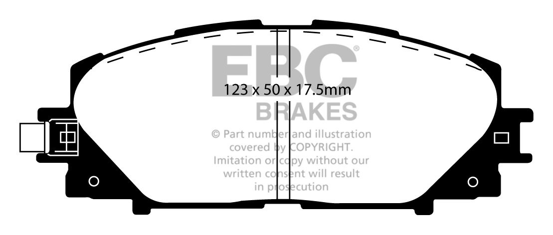 EBC Brakes TOYOTA Prius 1.8 hybrid (ZVW30) 2009-.. Remblokken vo