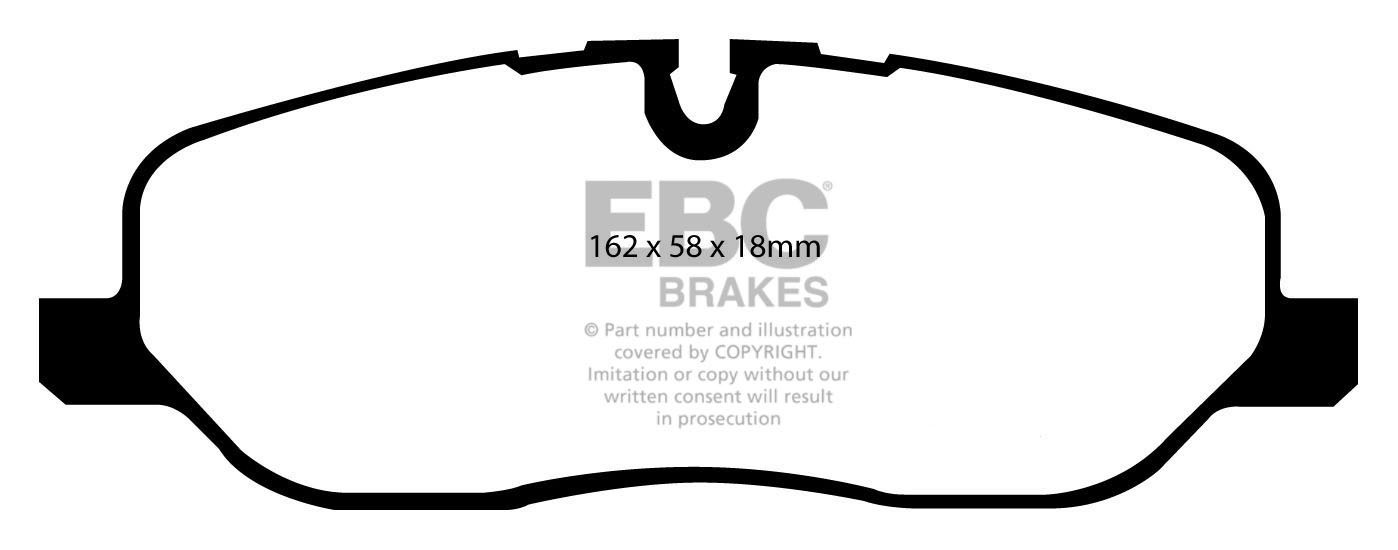 EBC Brakes LAND ROVER Discovery 4.4 2004-2008 Remblokken voorzij