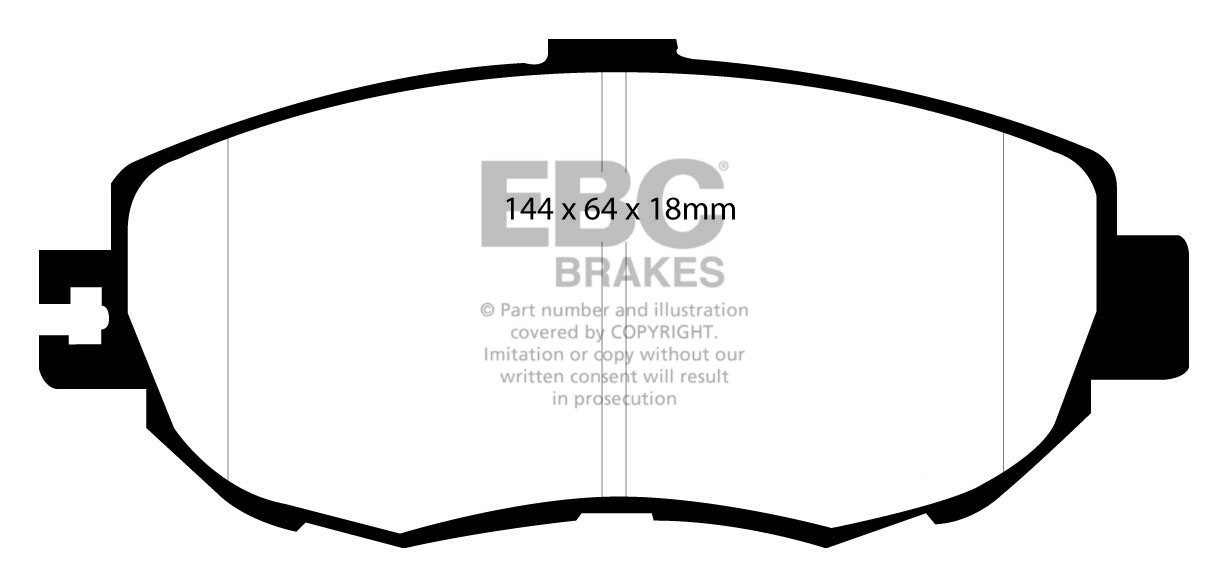 EBC Brakes LEXUS GS300 3.0 93-97 Remblokken voorzijde redstuff