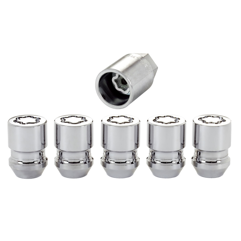 McGard Slotmoerenset 5-delig M12x1.50 - Konisch - Lengte 32.5mm (21mm kop)