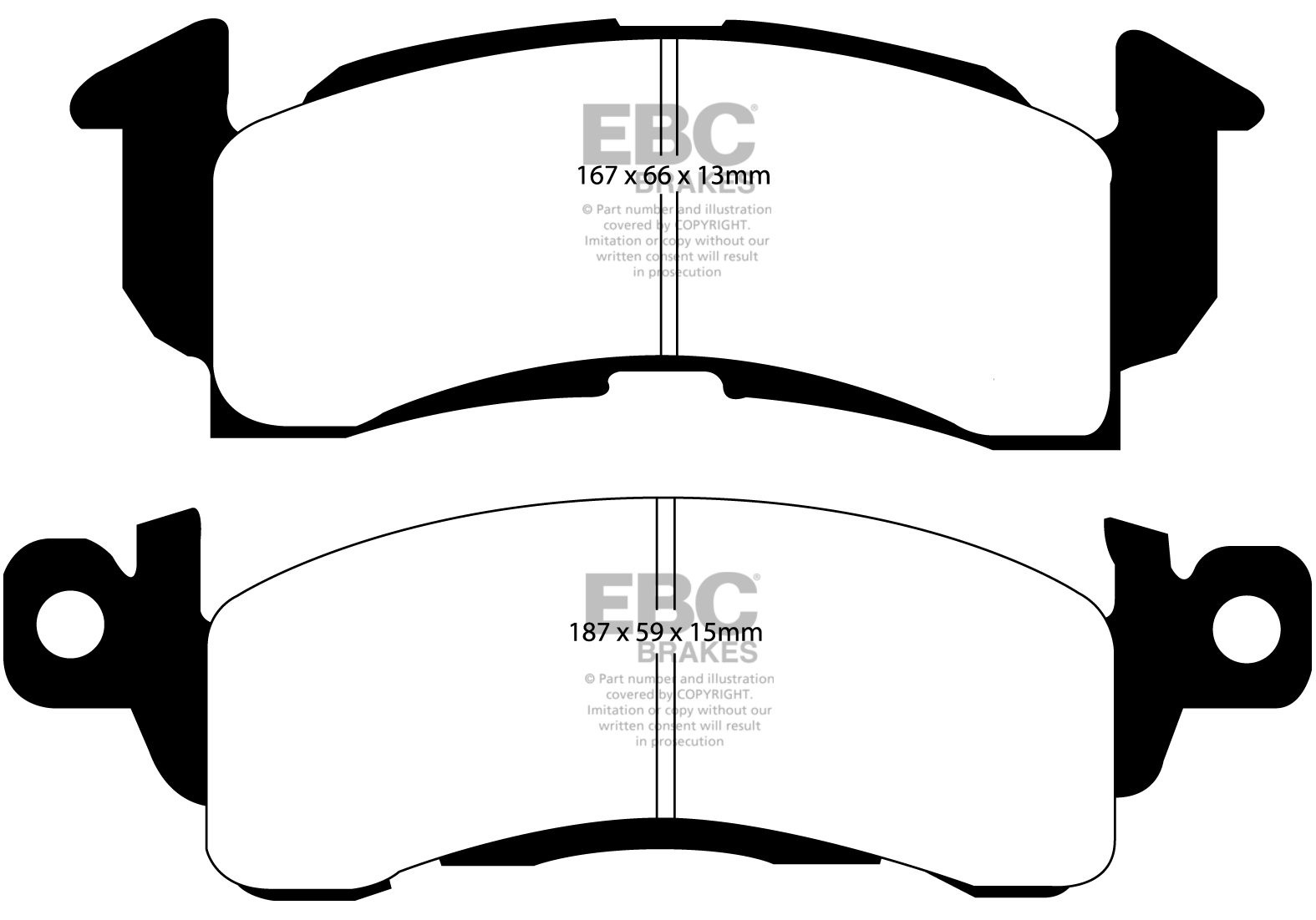 EBC Brakes CHEVROLET Astro 2.5 2WD 90-95 Remblokken voorzijde gr
