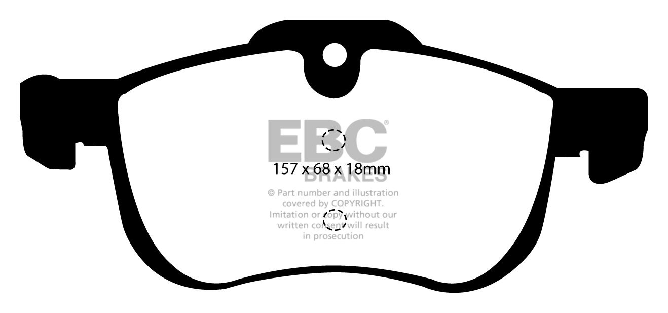 EBC Brakes MG ZT-T 2.0 TD 2002-2005 Remblokken voorzijde