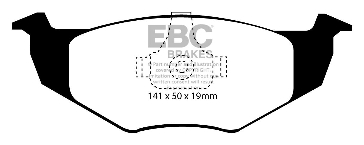 EBC Brakes VW Vento 1.9 D 95-99 Remblokken voorzijde