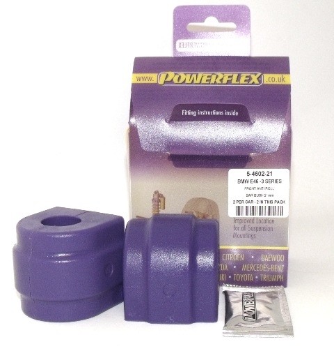 BMW E46 3 SERIES  Front Anti Roll Bar Bush 21.5mm - PowerFlex PF