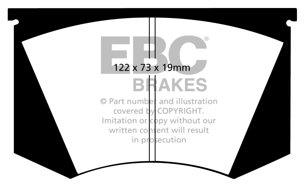 EBC Brakes MASERATI Quattroporte 4.2 79-81 Remblokken voorzijde