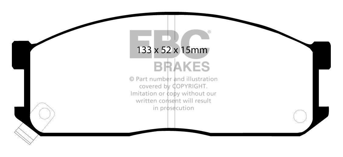 EBC Brakes Mazda Bongo 2.0 (Brawny) 88-95 Remblokken voorzijde