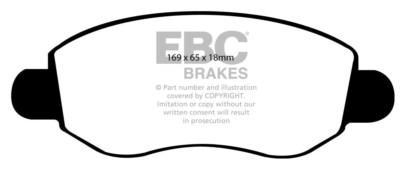 EBC Brakes FORD BEDRIJFSWAGEN Transit 430 2004-2006 Remblokken v