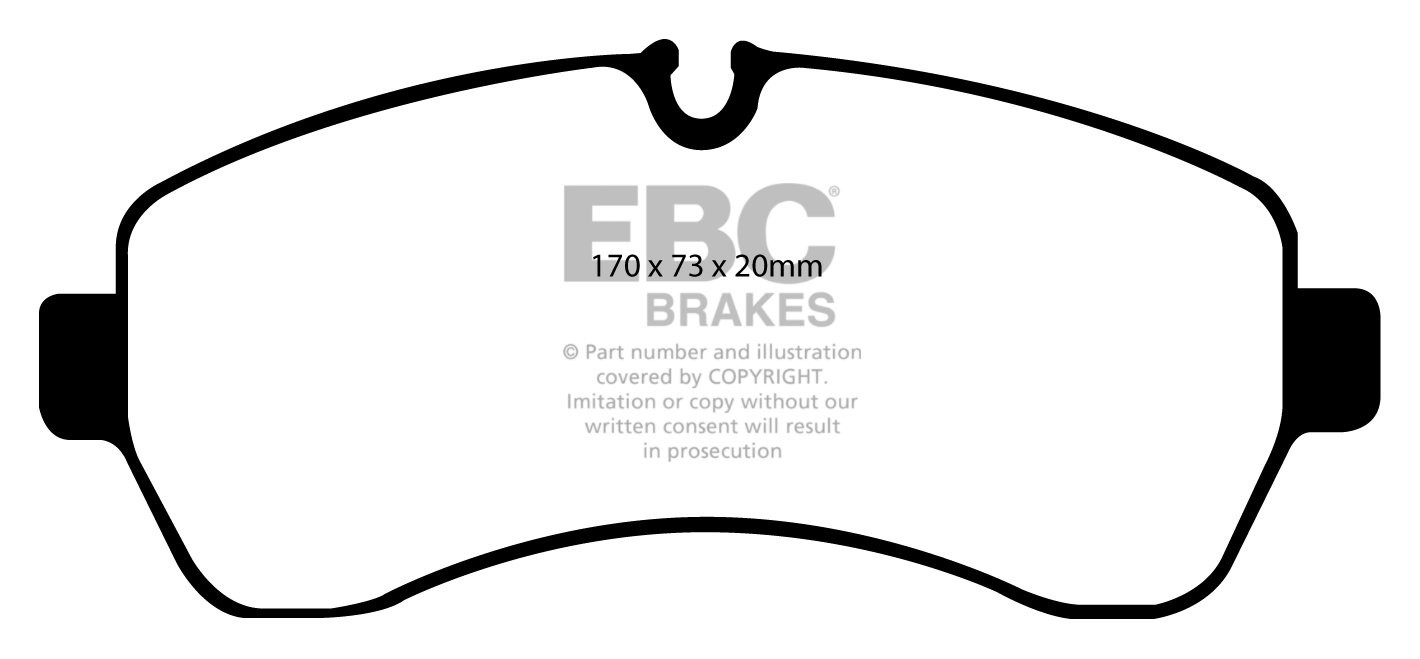 EBC Brakes MERCEDES BEDRIJFSWAGEN Sprinter 516D 2.1 TD 2009-.. R