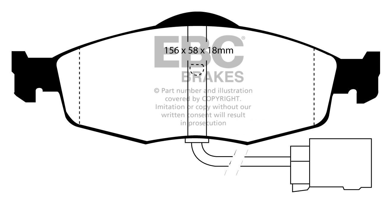 EBC Brakes FORD Scorpio 2.3 96-2000 Remblokken voorzijde