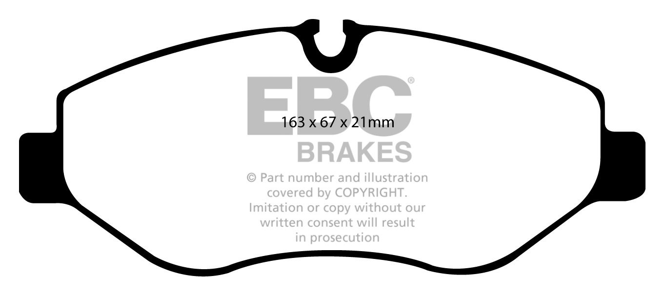 EBC Brakes MERCEDES BEDRIJFSWAGEN Vito 3.5 2007-.. Remblokken vo