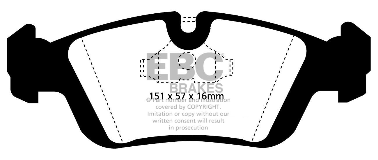EBC Brakes BMW 316 1.9 (E36) 98-2000 Remblokken voorzijde