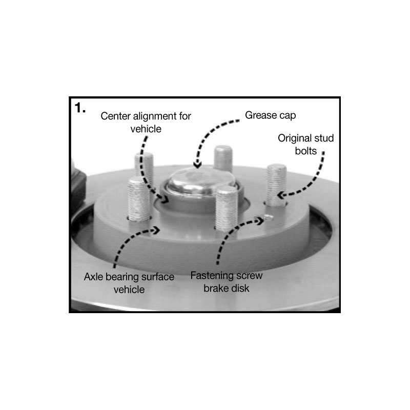 H&R DRM-Systeem Spoorverbrederset 50mm per as - Steekmaat 5x100 - Naaf 57,1mm - Boutmaat M12x1,5 -   Chrysler