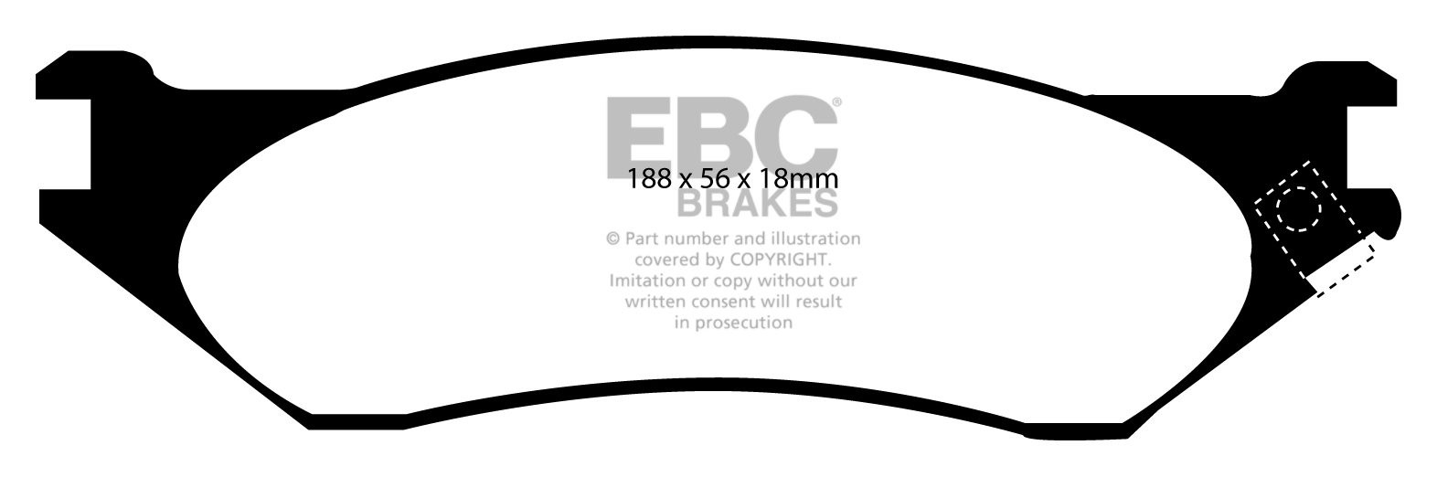 EBC Brakes DODGE (USA) Durango 5.9 2003 Remblokken voorzijde