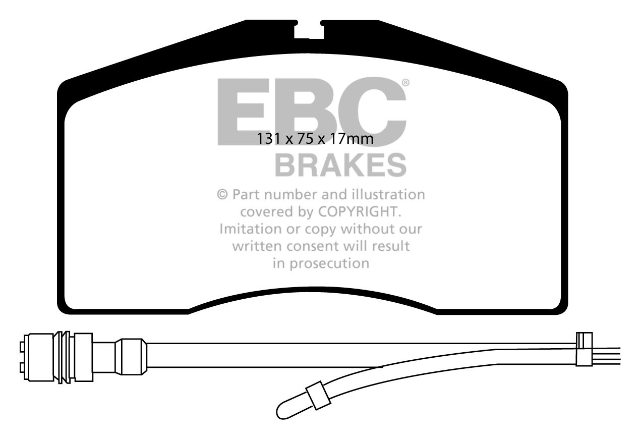 EBC Brakes PORSCHE 968 3.0 Turbo 92-94 Remblokken voorzijde yell