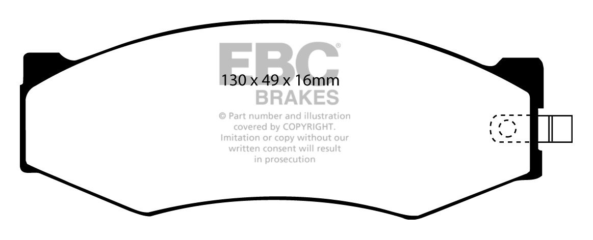 EBC Brakes NISSAN C Series 300C (Y30) Station 84-88 Remblokken v