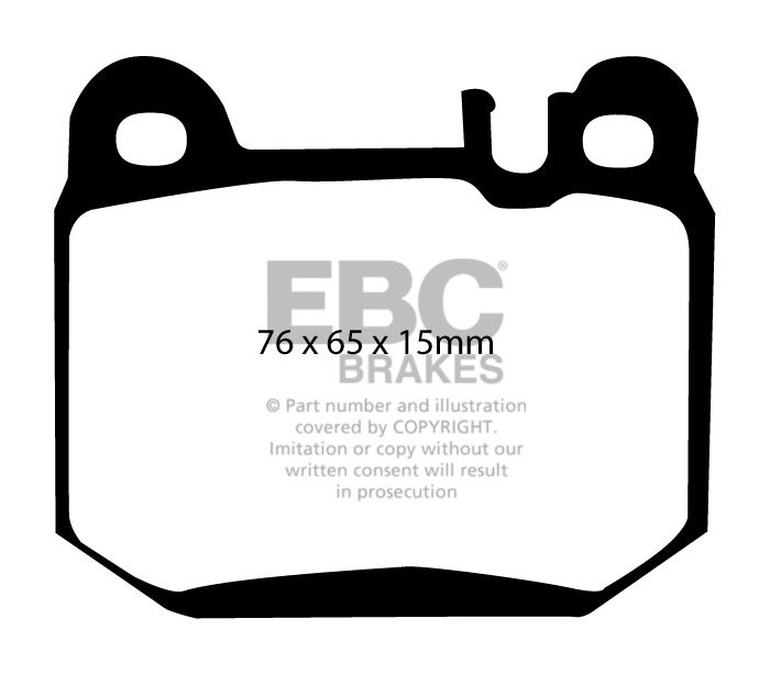 EBC Brakes MASERATI Quattroporte 4.2 2004-2007 Remblokken achter