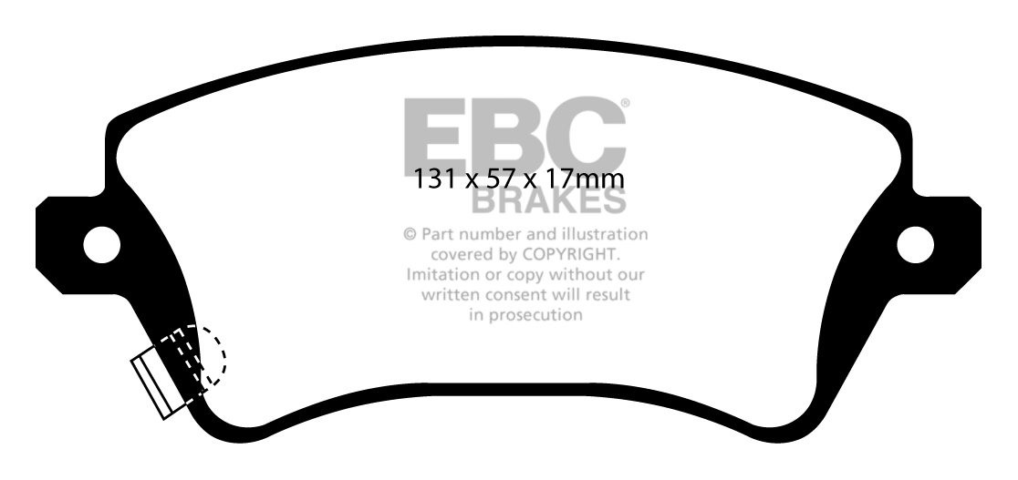 EBC Brakes TOYOTA Corolla 2.0 TD (CDE120) 2002-2007 Remblokken v