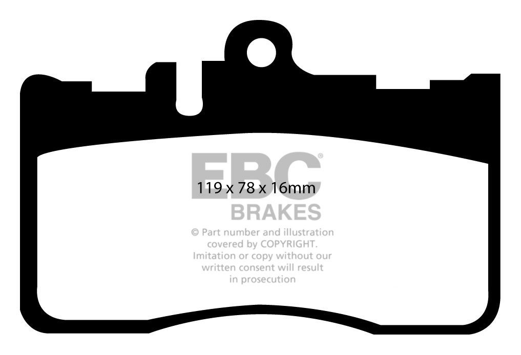 EBC Brakes LEXUS LS430 4.3 2000-2006 Remblokken voorzijde redstu