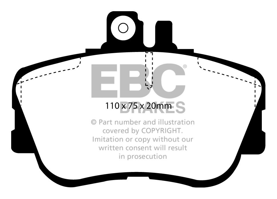 EBC Brakes MERCEDES C-Class (W202) C230 96-2000 Remblokken voorz