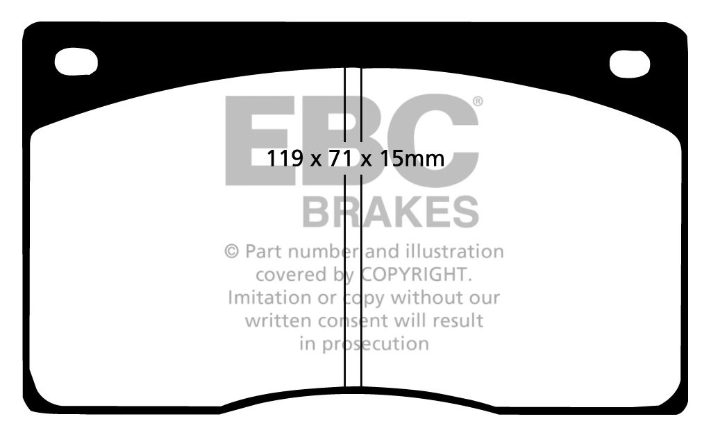 EBC Brakes JAGUAR XJR-S 6.0 93-94 Remblokken voorzijde