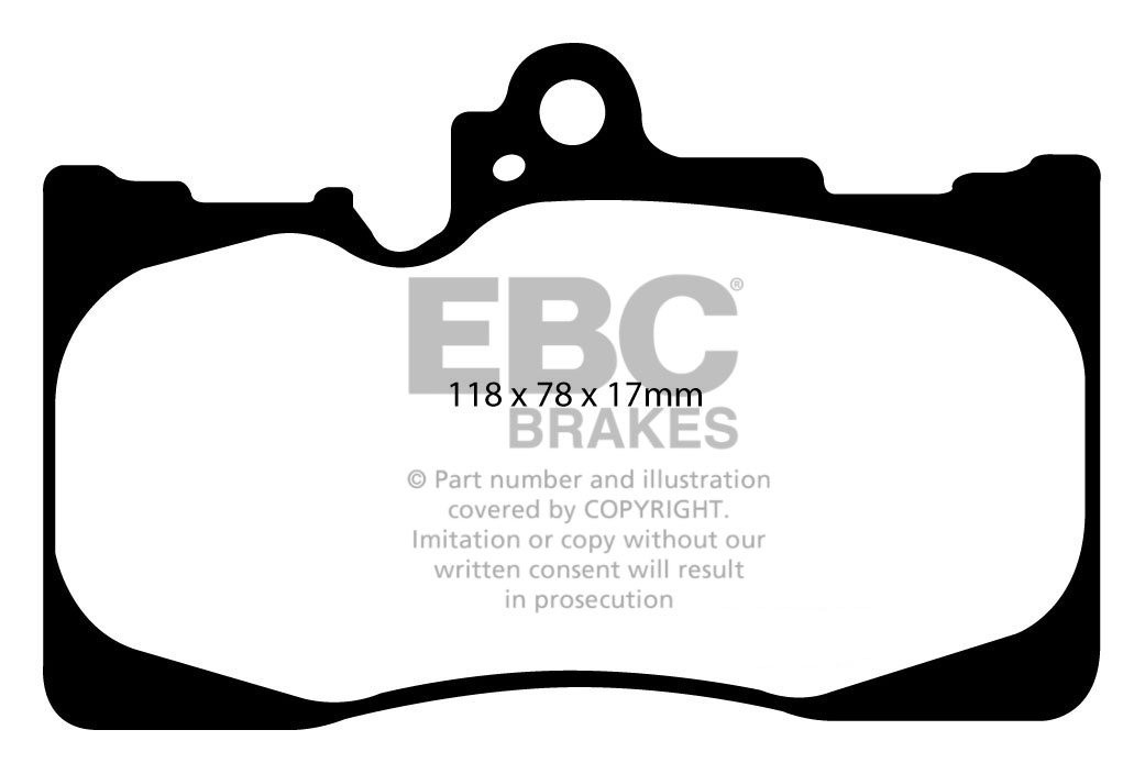 EBC Brakes LEXUS GS430 4.3 2005-.. Remblokken voorzijde