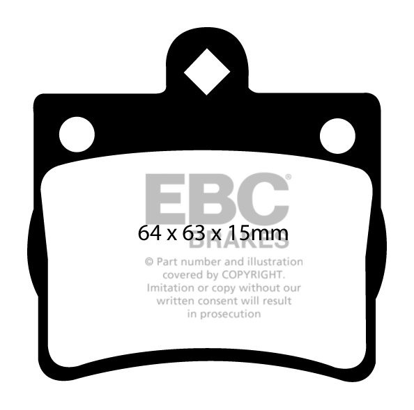 EBC Brakes MERCEDES C-Class (W202) C220 D Sedan 96-2000 Remblokk