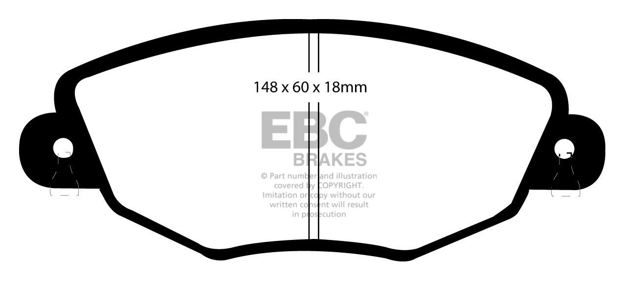 EBC Brakes FORD Mondeo (Sedan & Hatch) 1.8 2004-2007 Remblokken
