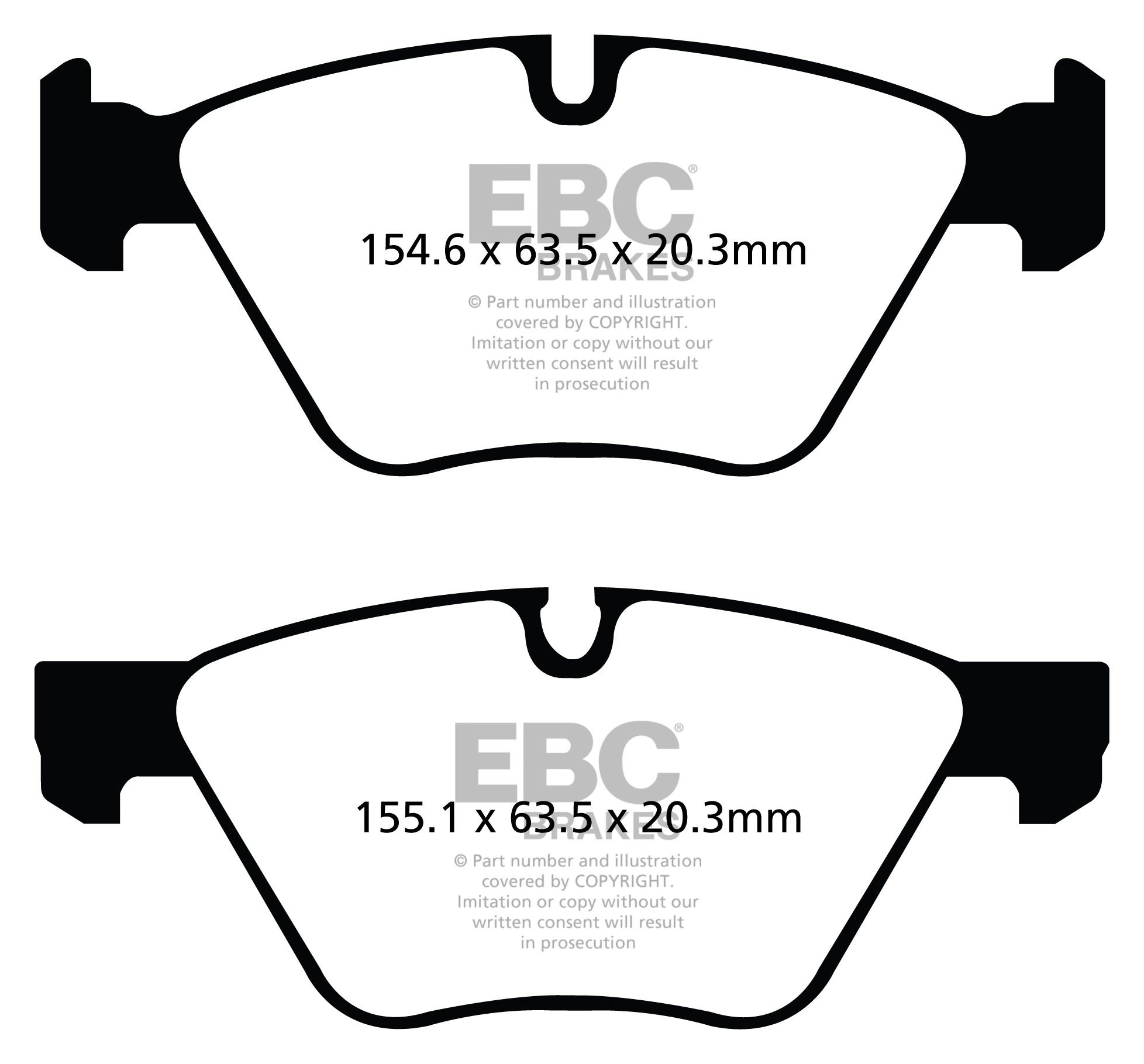 EBC Brakes BMW 120 Cabrio 2.0 TD (E88) 2010-2011 Remblokken voor