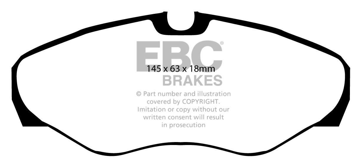 EBC Brakes VAUXHALL BEDRIJFSWAGEN Vivaro 2.0 TD 2006-.. Remblokk