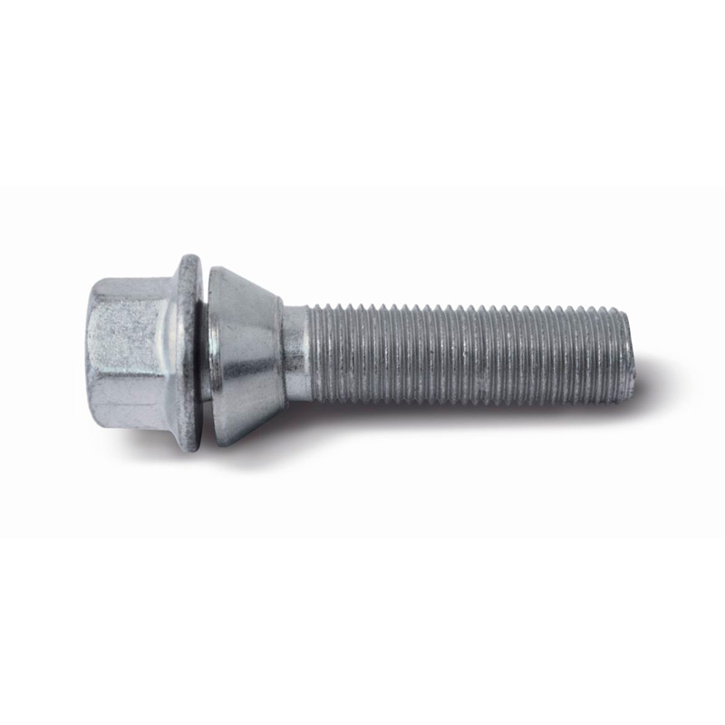 H&R Wielbout konisch met beweegbare ring M14x1.50 - Lengte 37mm (Bv.  BMW, Volvo)