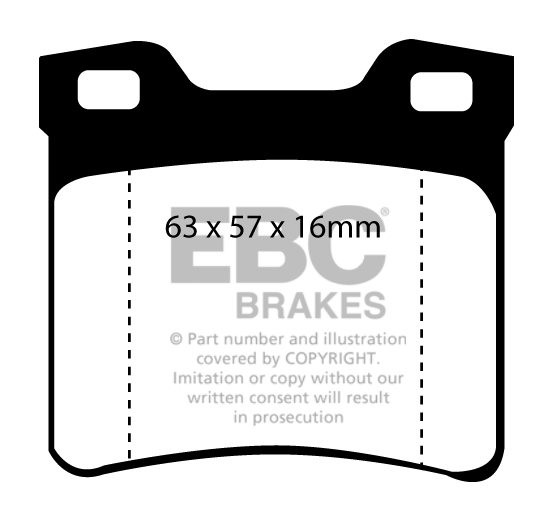 EBC Brakes PEUGEOT 406 2.2 TD 2000-2004 Remblokken achterzijde