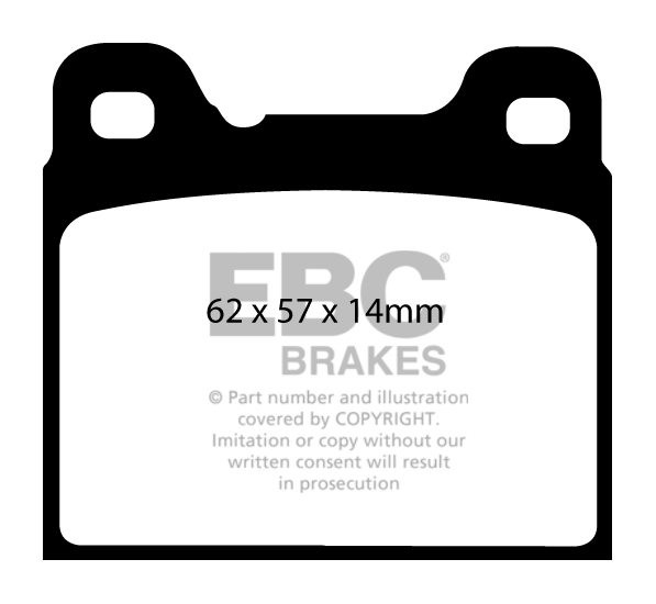 EBC Brakes VOLVO 740 2.3 84-92 Remblokken achterzijde