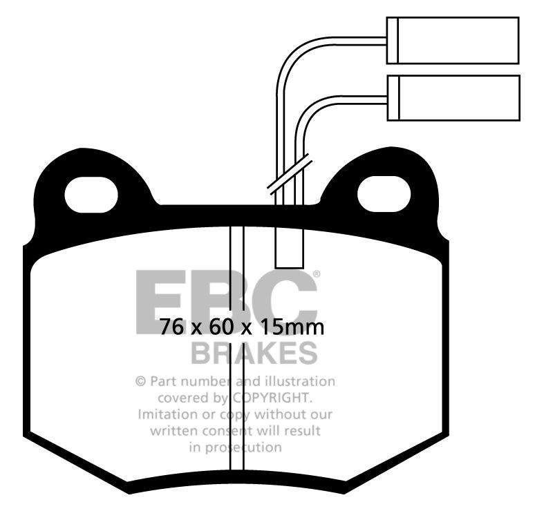 EBC Brakes ALFA ROMEO Alfa 75 3.0 87-89 Remblokken voorzijde