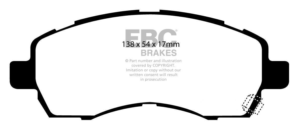 EBC Brakes SUBARU Legacy 2.0 (BG5) 96-99 Remblokken voorzijde