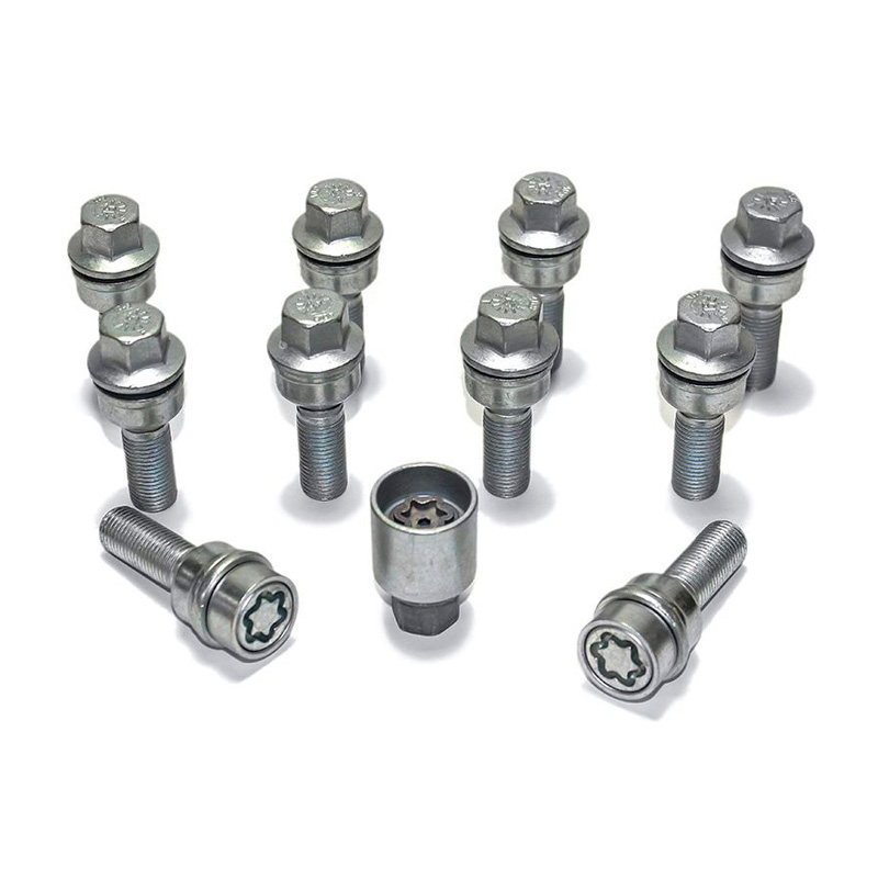 H&R Wielboutenset bolkonisch met beweegbare ring R13 M14x1.50 - Lengte 42mm - 10 stuks (bv.  Audi S5) - incl. wielsloten
