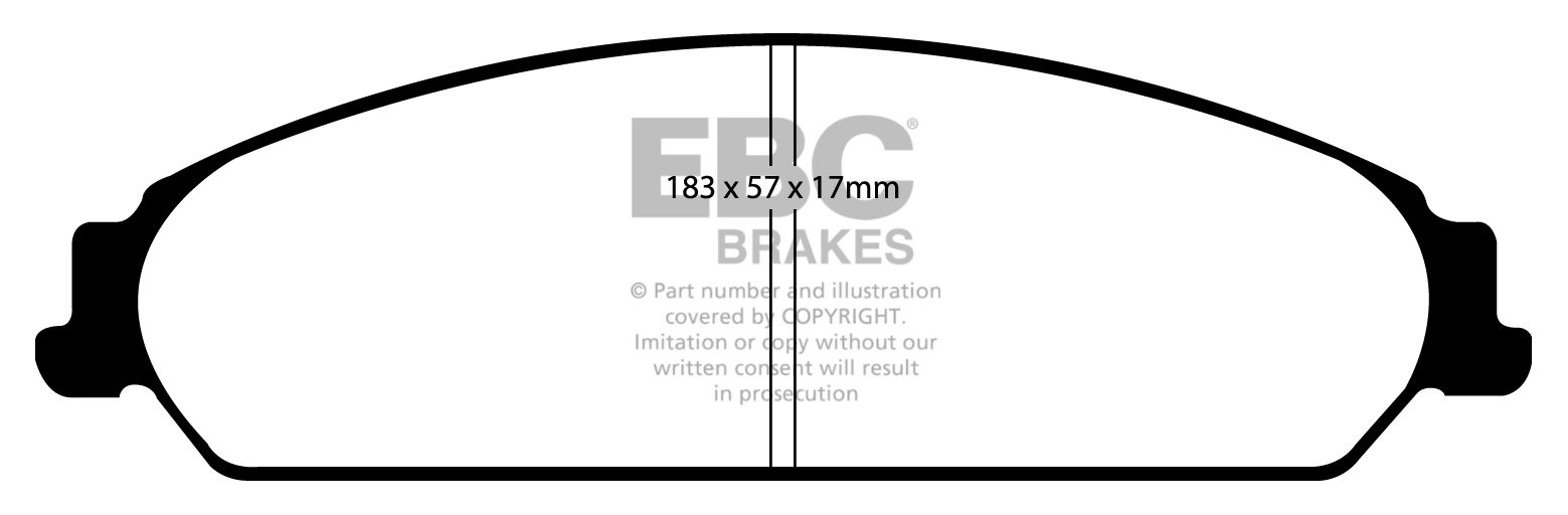 EBC Brakes CHRYSLER (USA) 300C 3.0 TD 2006-.. Remblokken voorzij