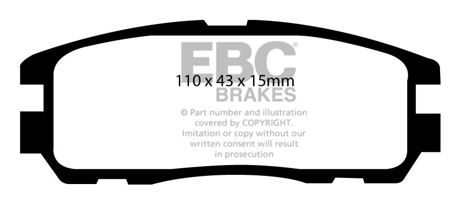 EBC Brakes VAUXHALL (OPEL) Frontera 2.2 98-2004 Remblokken achte