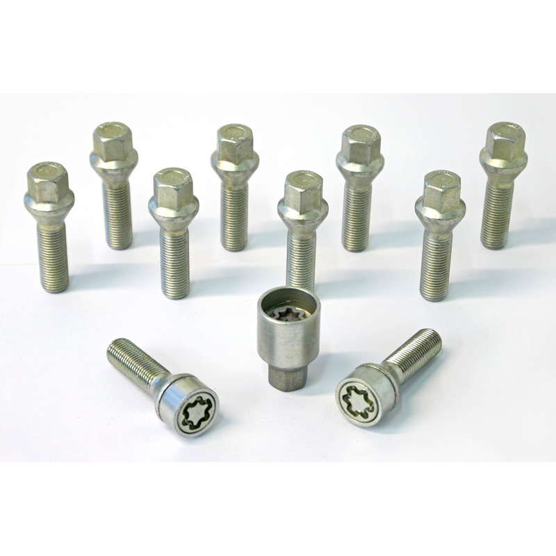 H&R Wielboutenset konisch M14x1.50 - Lengte 30mm - 10 stuks - incl. wielsloten