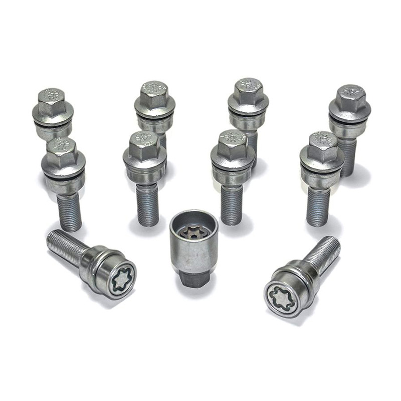H&R Wielboutenset bolkonisch met beweegbare ring R14 M14x1.50 - Lengte 40mm - 10 stuks (bv.  Audi Q3, Q5) - incl. wielsloten