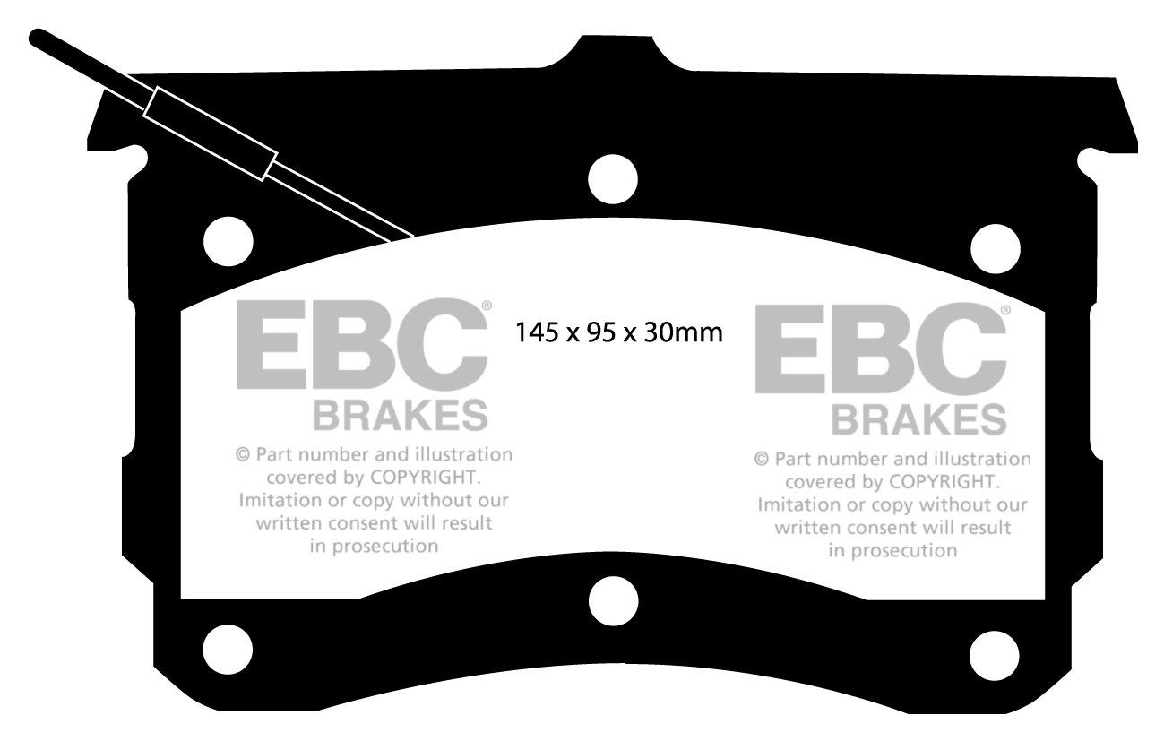 EBC Brakes VW Passat 3B/3BG 4.0 W8 (8 Pad Set) 2001-2005 Remblok
