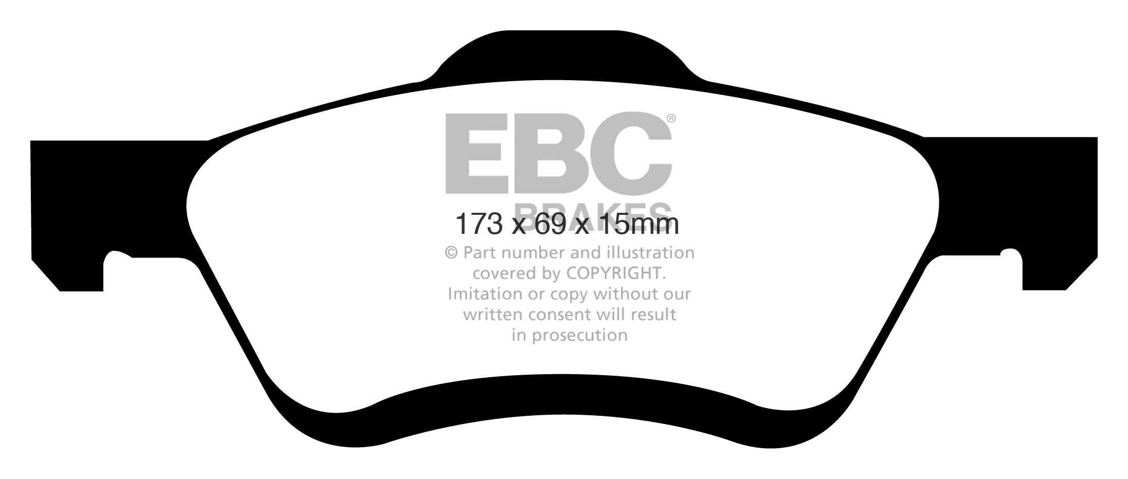 EBC Brakes FORD Maverick 2.3 2004-2007 Remblokken voorzijde