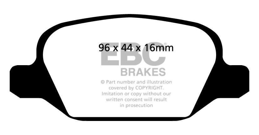 EBC Brakes BMW Z3 2.8 97-98 Remblokken achterzijde redstuff