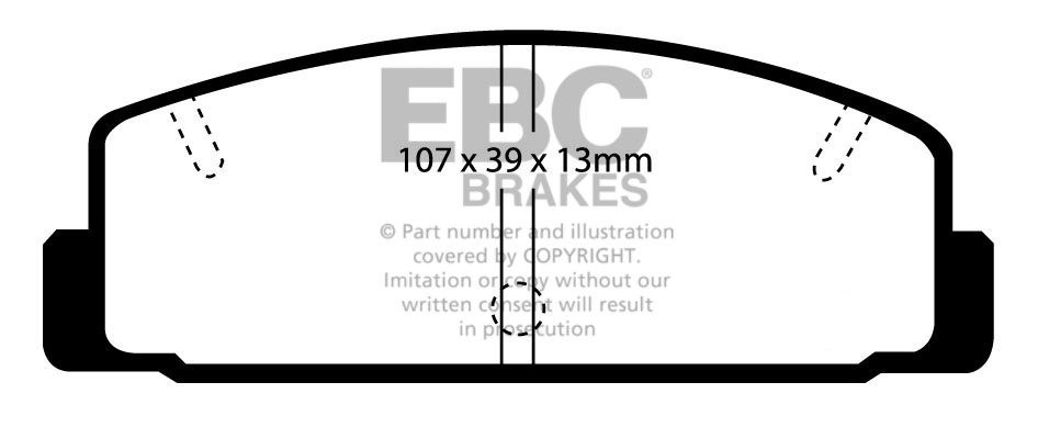 EBC Brakes Mazda 6 2.2 TD (163) 2009-.. Remblokken achterzijde