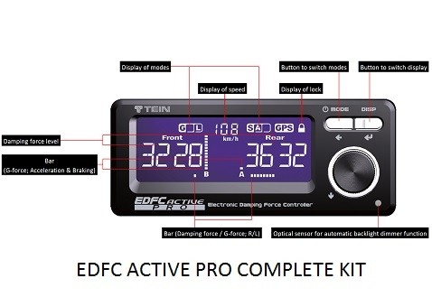 TEIN EDFC ACTIVE PRO G-Force and Speed (GPS)