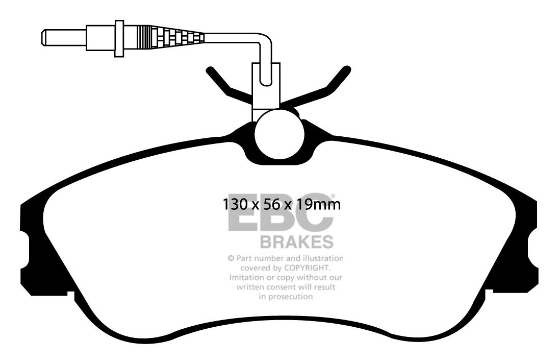 EBC Brakes PEUGEOT Partner Combi 1.4 2001-2003 Remblokken voorzi