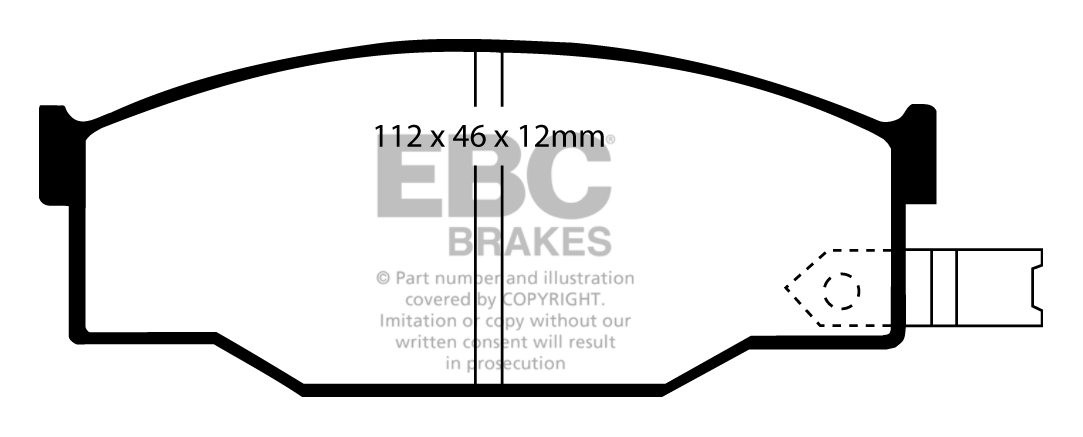 EBC Brakes ISUZU Piazza 2.0 81-86 Remblokken voorzijde